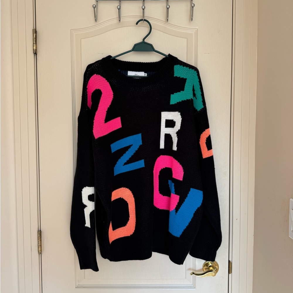 Simons/Korean Crewneck Sweater with Graphic Design BRAND NEW WITH TAG